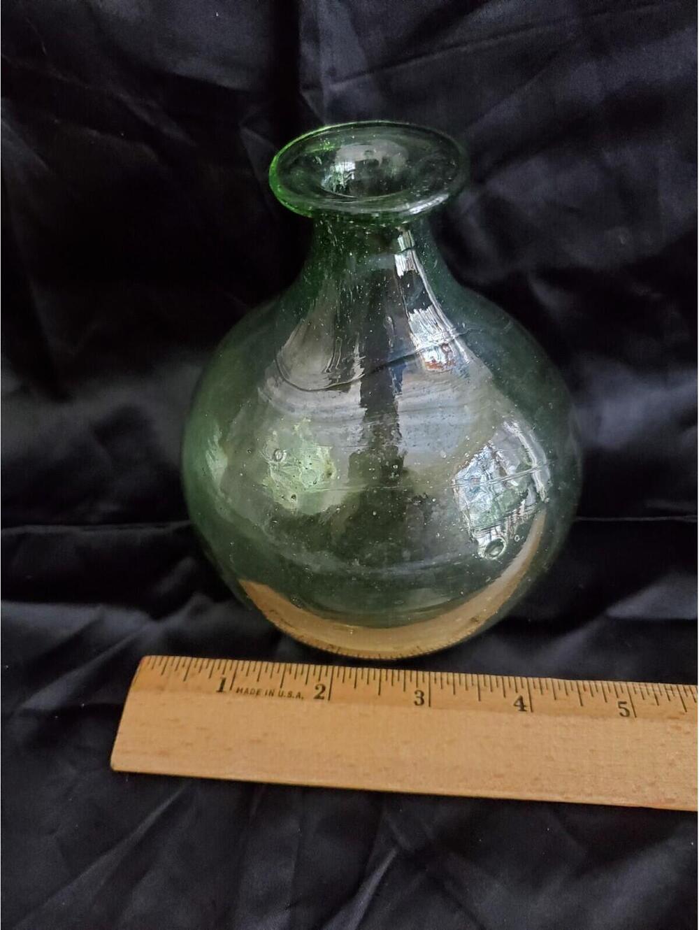 Vtg,oldest American Industry, Green Bottle